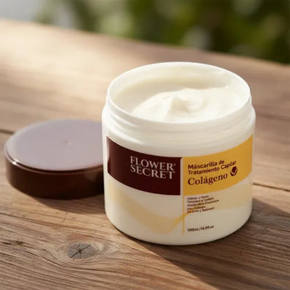 Mega-Hidratación capilar: Con colágeno. Nutrición Profunda Flower Secret/ 2 UNIDADES