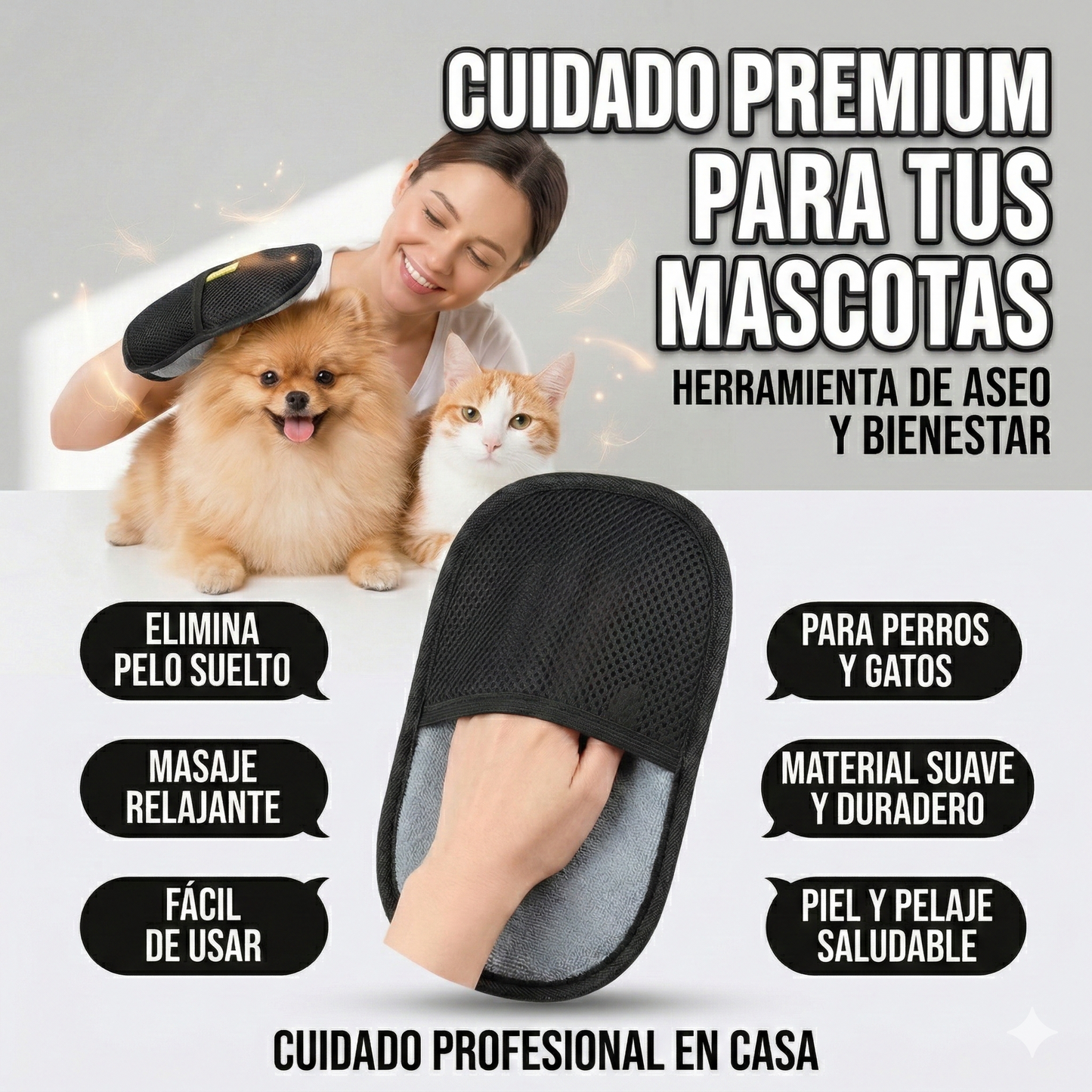 Hogar libre de pelos pro - Doble función